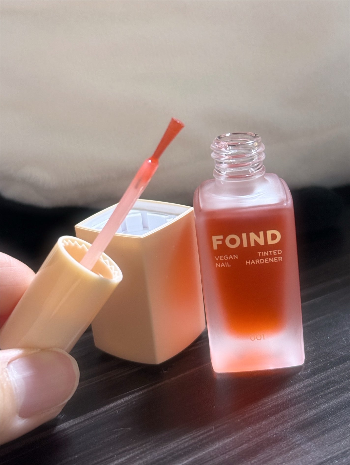 001 ヴィーガンティンテッドネイルハードナー/FOIND/ネイル用品を使ったクチコミ(3枚目)