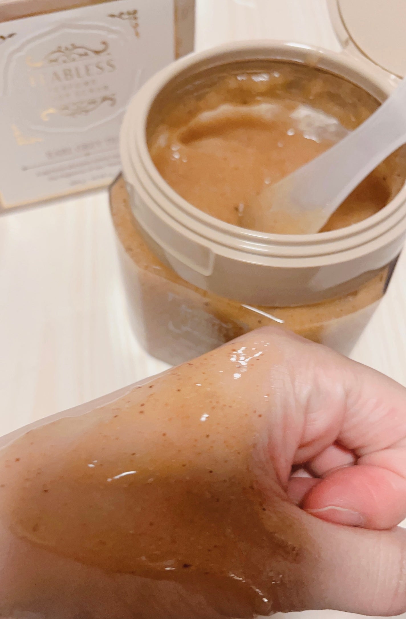 teechan0405♡フォロバ100% on LIPS 「【香水級🫖🤎紅茶の香りのボディスクラブ】𓂃𓂃𓂃𓂃𓂃𓂃𓂃..」(3枚目)