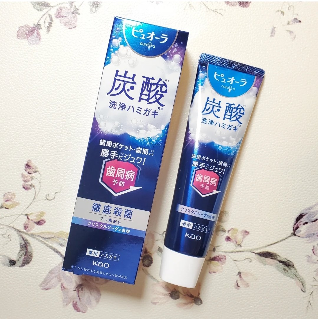 ピュオーラ 炭酸ハミガキ【医薬部外品】/ピュオーラ/歯磨き粉を使ったクチコミ（1枚目）