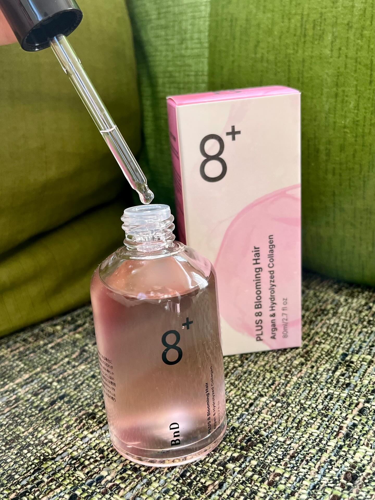 8+ブルーミングヘアオイル　ナチュラルフローラルの香り/BnD/ヘアオイルを使ったクチコミ（2枚目）