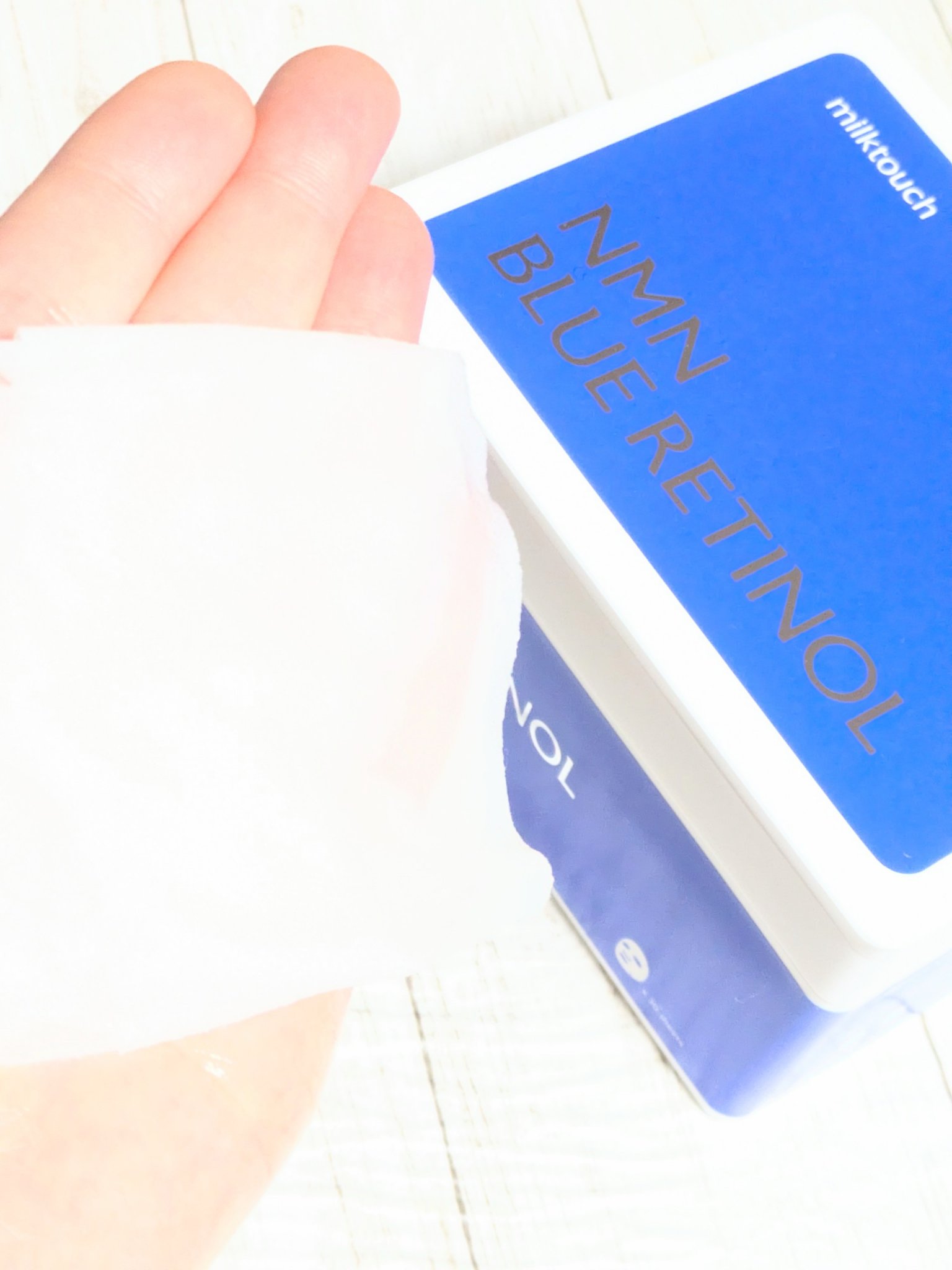 NMNブルースーパーレチノールデイリーターンオーバーマスク/Milk Touch/シートマスク・パックを使ったクチコミ（2枚目）