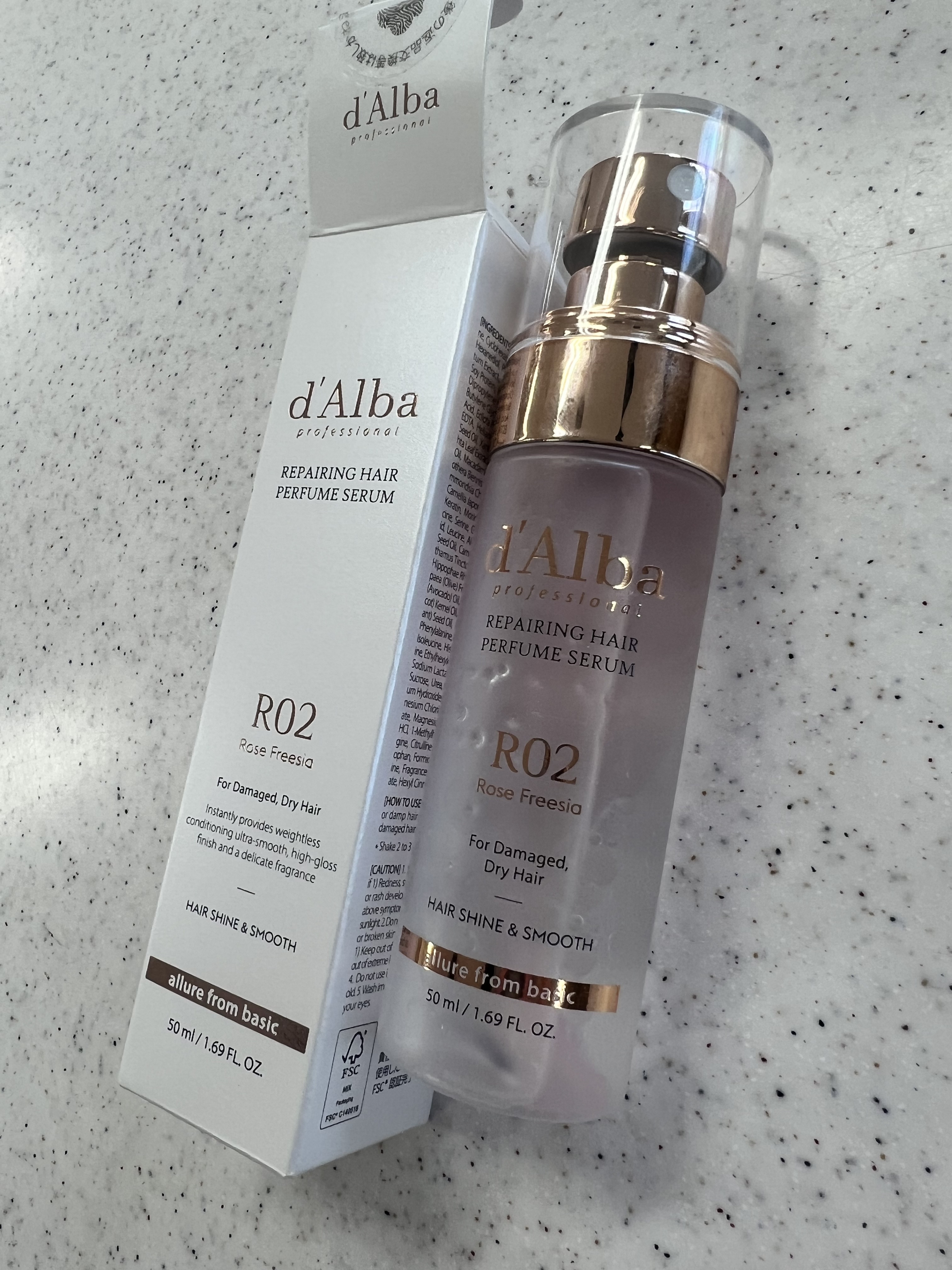 プロフェッショナルリペアリングヘアパヒュームセラム/ダルバ/ヘアミストを使ったクチコミ（1枚目）