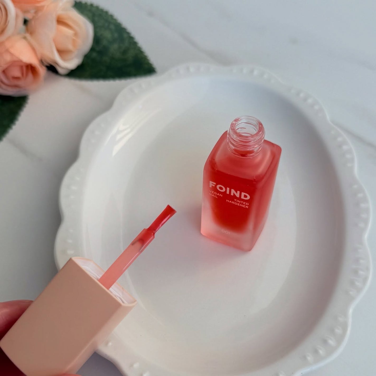 001 ヴィーガンティンテッドネイルハードナー/FOIND/ネイル用品を使ったクチコミ(2枚目)