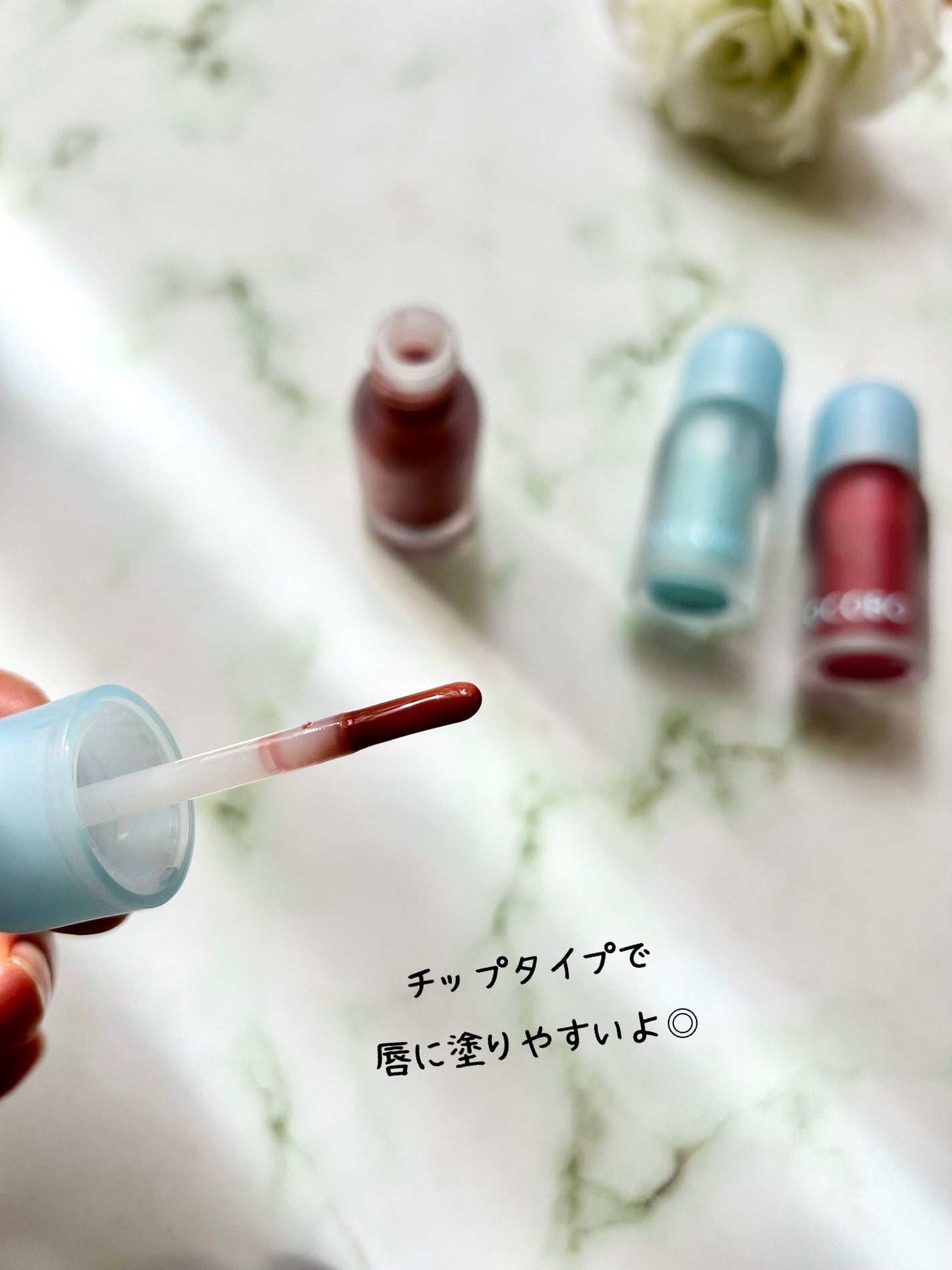 ジューシーベリープランピングリップオイル/TOCOBO/リップグロスを使ったクチコミ(3枚目)