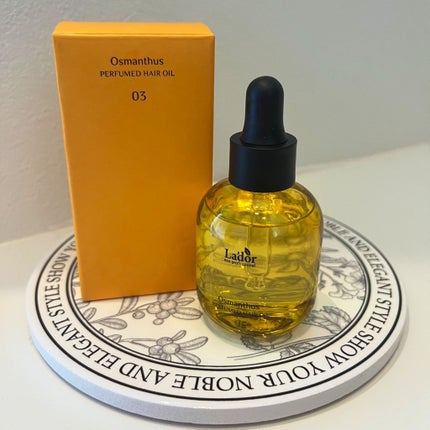 パフュームヘアオイル オスマンサス/La'dor/ヘアオイルを使ったクチコミ(1枚目)
