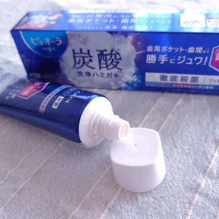 ピュオーラ 炭酸ハミガキ【医薬部外品】/ピュオーラ/歯磨き粉を使ったクチコミ(3枚目)