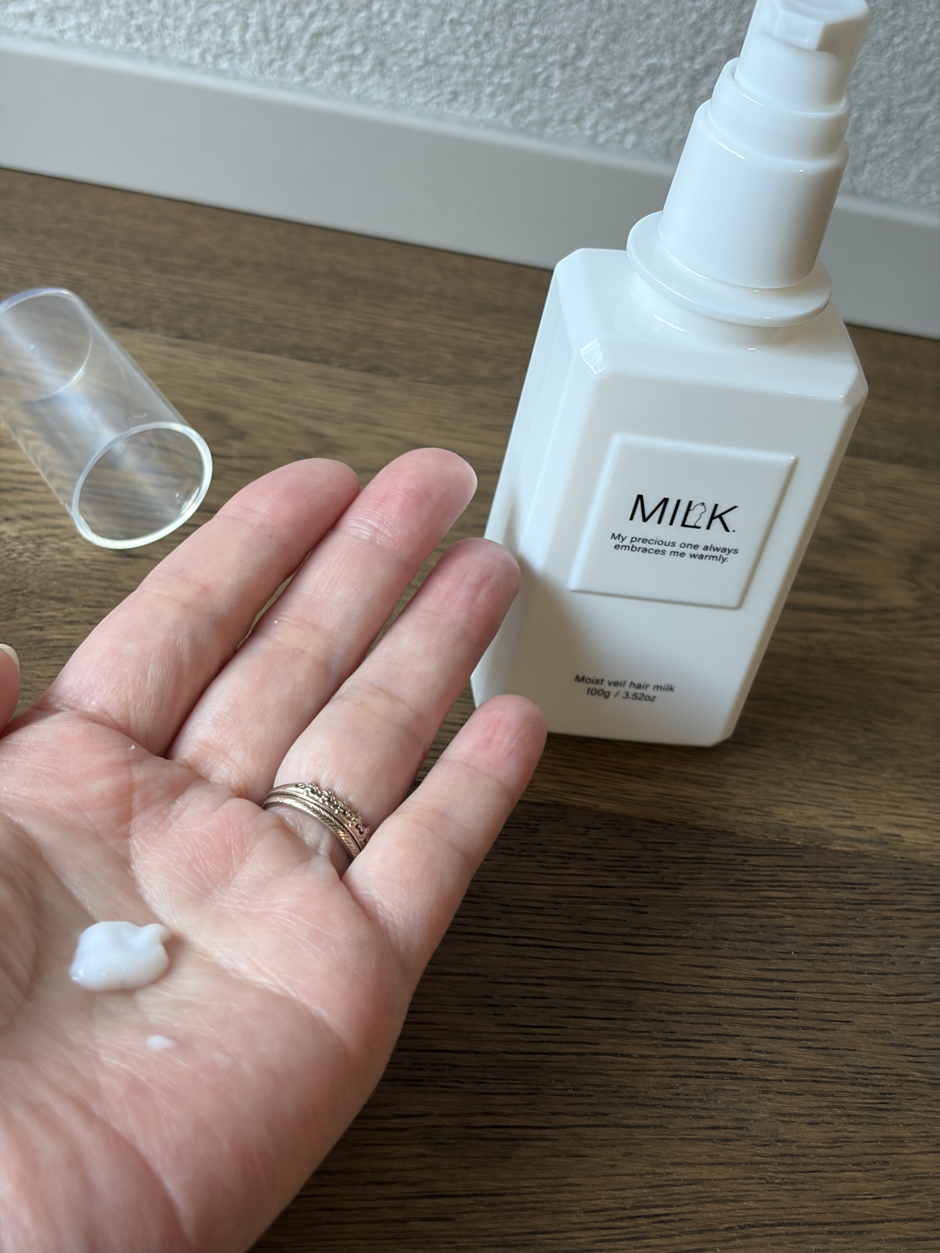 モイストヴェール ヘアミルク＜無香料＞/MILK./ヘアミルクを使ったクチコミ（3枚目）