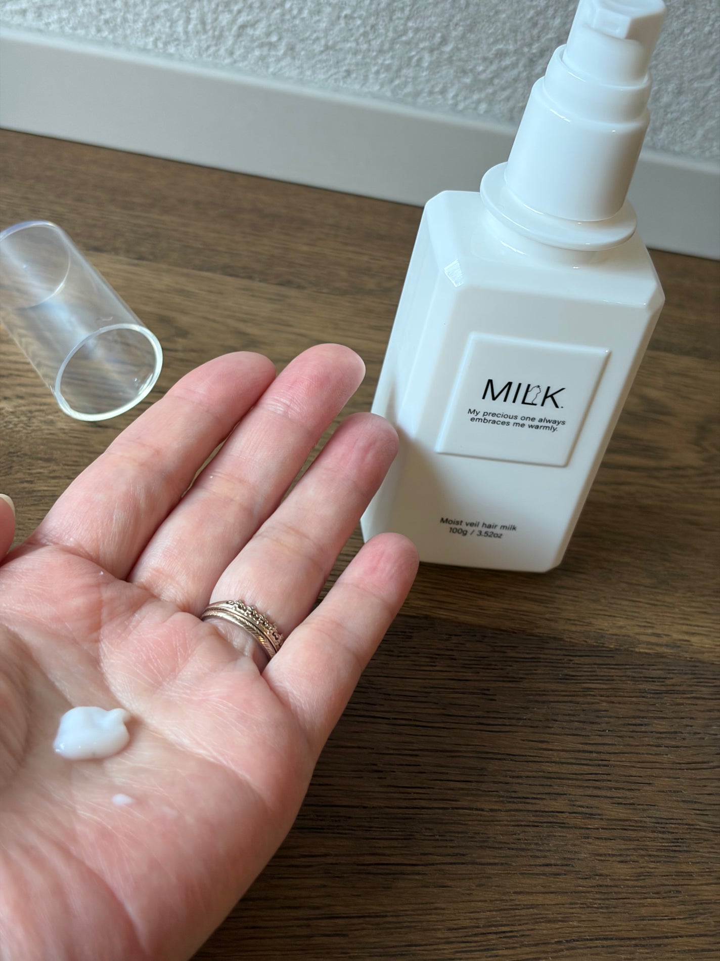 モイストヴェール ヘアミルク<無香料>/MILK./ヘアミルクを使ったクチコミ(3枚目)
