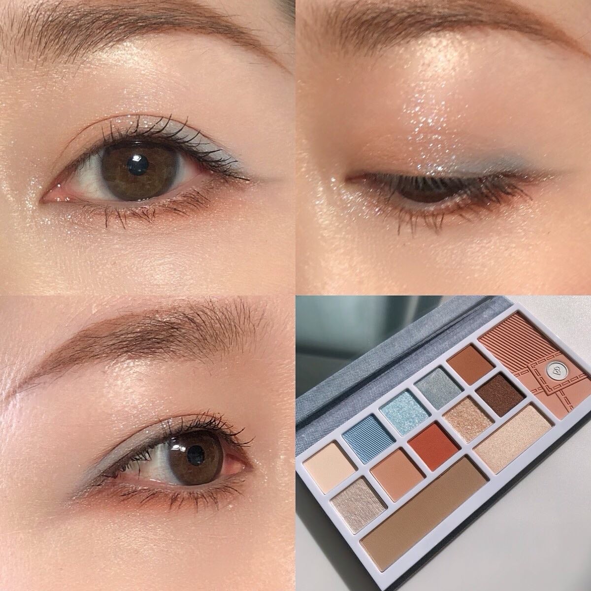 デザイナーアイズ&チークパレット/PERFECT DIARY/アイシャドウパレットを使ったクチコミ(3枚目)