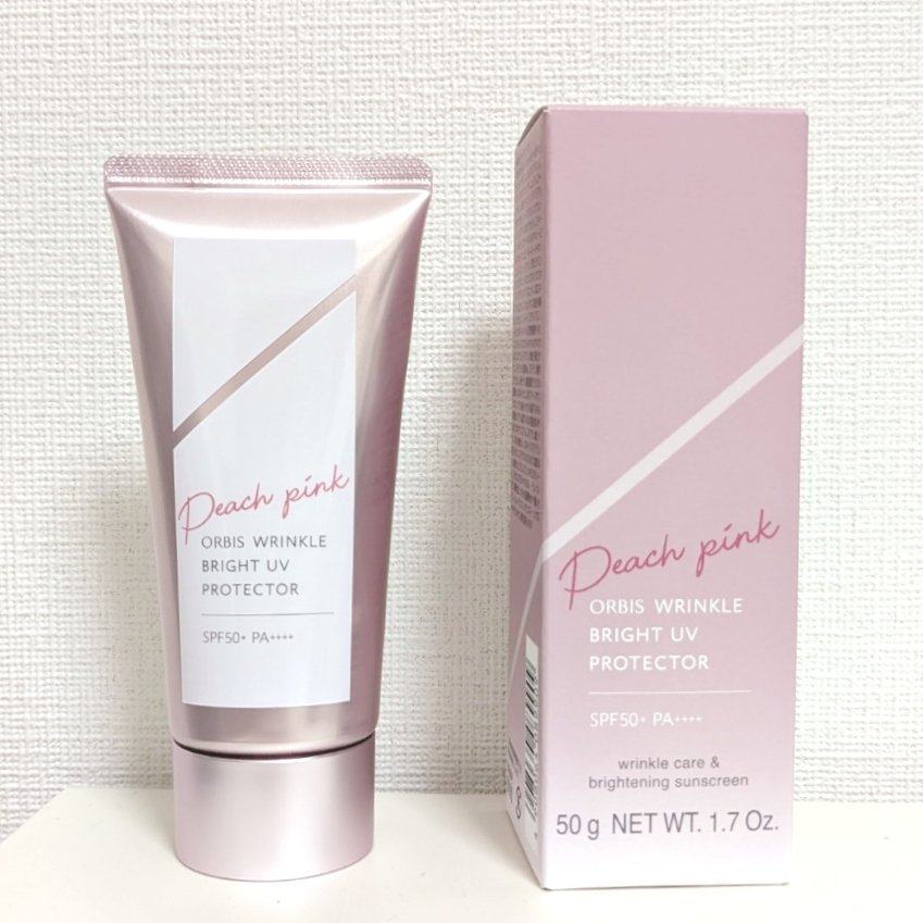 オルビス リンクルブライトＵＶプロテクター ピーチピンク（限定色）50g/オルビス/日焼け止めクリームを使ったクチコミ（1枚目）