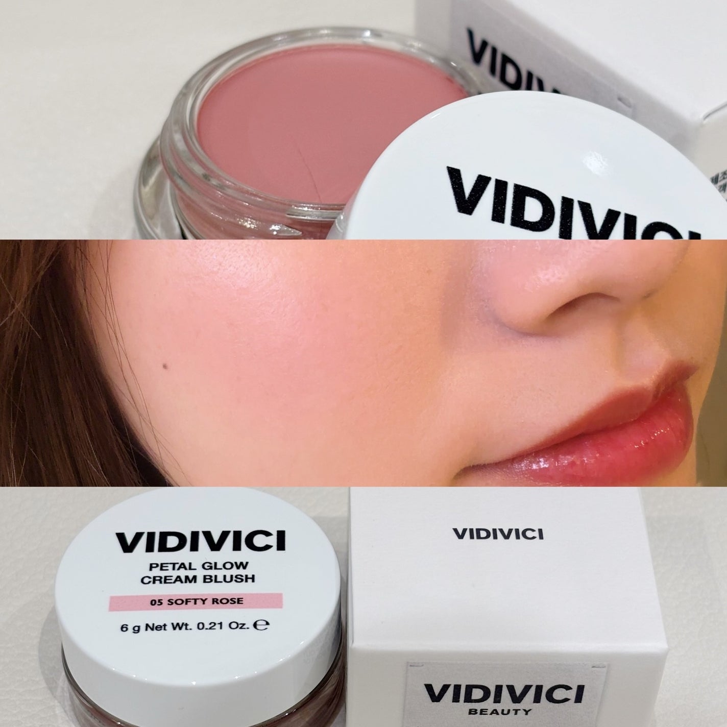 ペタルグロウクリームチーク/VIDIVICI/ジェル・クリームチークを使ったクチコミ(1枚目)