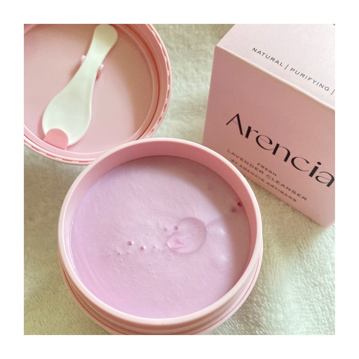 アレンシア フレッシュもちソープ　ラベンダーのクチコミ「𖤐´-

Arencia
FRESH LAVENDER CLEANSER
内容量 : 120g.....」（3枚目）