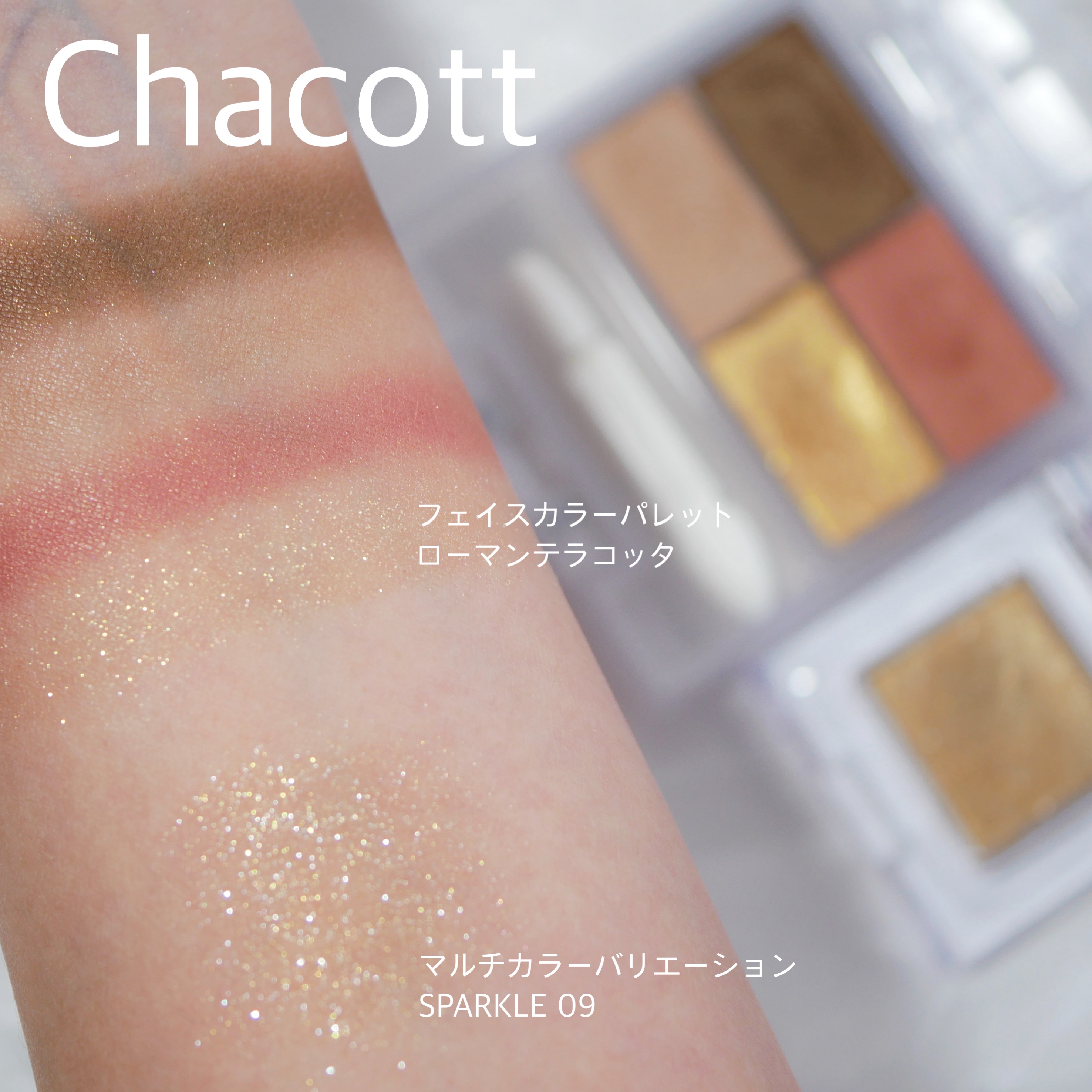 フェイスカラーパレット 515 ローマンテラコッタ/チャコット・コスメティクス/アイシャドウパレットを使ったクチコミ（2枚目）