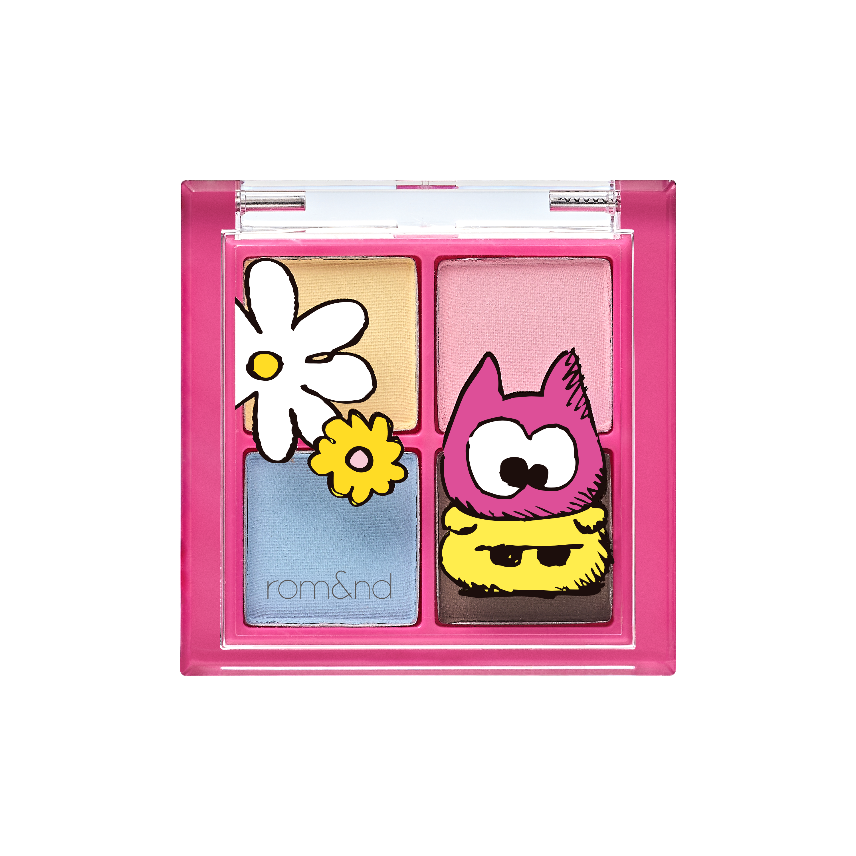 【ドン・キホーテ限定】rom&nd | ZO&FRIENDS　べターザンパレットセット Z01 クラウディキャット+rome NEW COLOR 15 キトゥンクラウドガーデン