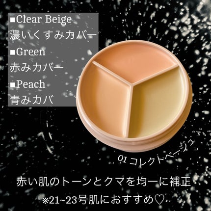 カバーパーフェクション トリプル ポット コンシーラー/the SAEM/パレットコンシーラーを使ったクチコミ(4枚目)