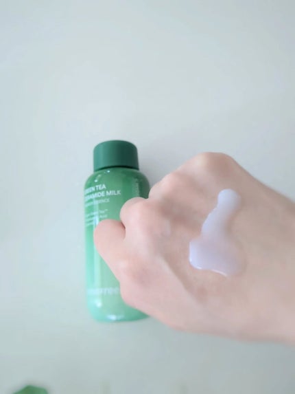 グリーンティー セラミド ミルク エッセンストナー/innisfree/化粧水を使ったクチコミ(4枚目)