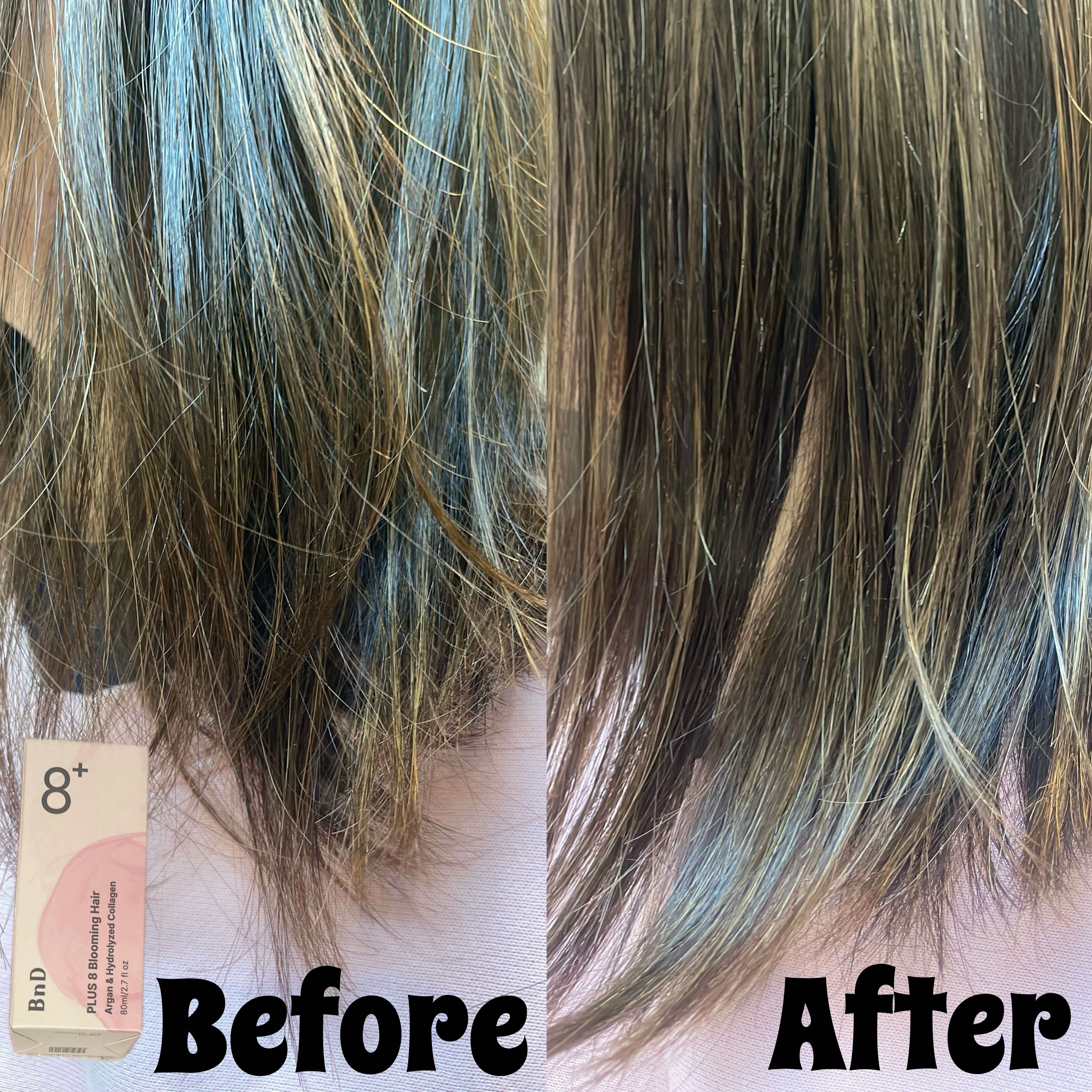 8+ブルーミングヘアオイル　ナチュラルフローラルの香り/BnD/ヘアオイルを使ったクチコミ（3枚目）