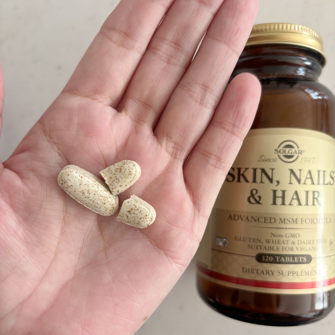 Skin、Nails&Hair、Advanced MSM Formula、タブレット/SOLGAR/美容サプリメントを使ったクチコミ(1枚目)