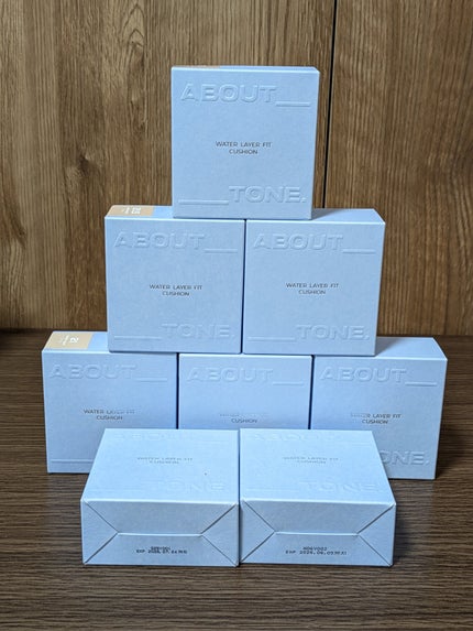 ウォーターレイヤーフィットクッション/ABOUT TONE/クッションファンデーションを使ったクチコミ(8枚目)