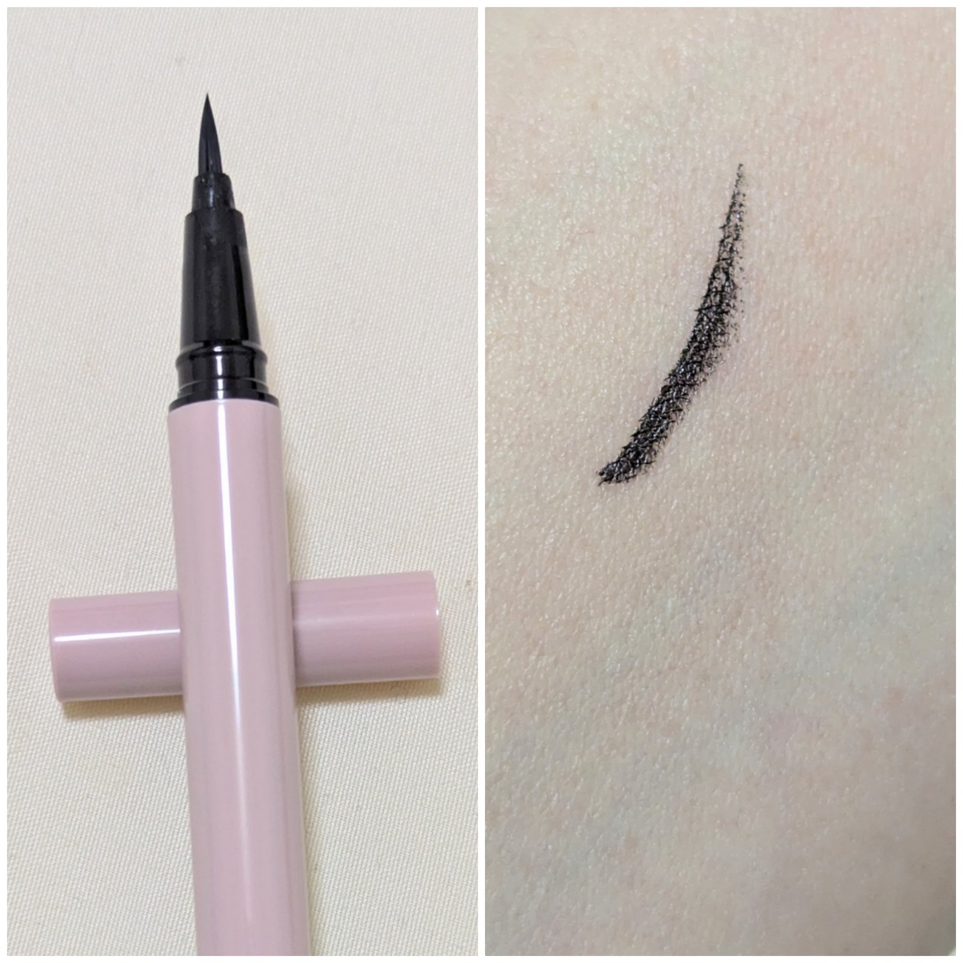 KM ブラッシュリキッドアイライナー/Kyumme/リキッドアイライナーを使ったクチコミ（2枚目）