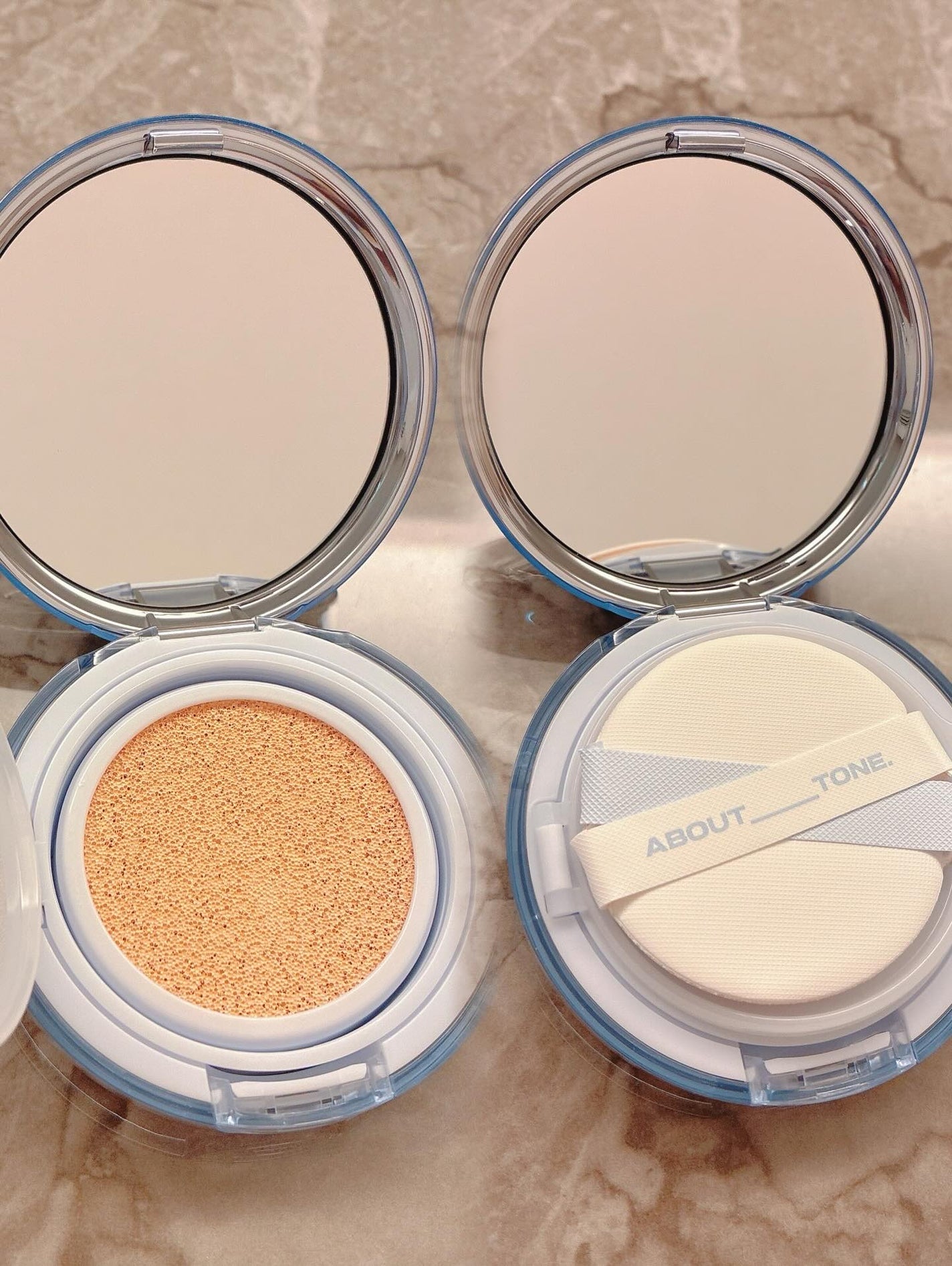 ウォーターレイヤーフィットクッション/ABOUT TONE/クッションファンデーションを使ったクチコミ(5枚目)