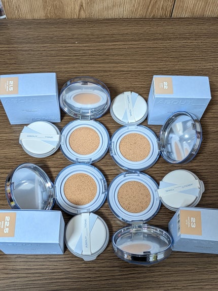 ウォーターレイヤーフィットクッション/ABOUT TONE/クッションファンデーションを使ったクチコミ(9枚目)