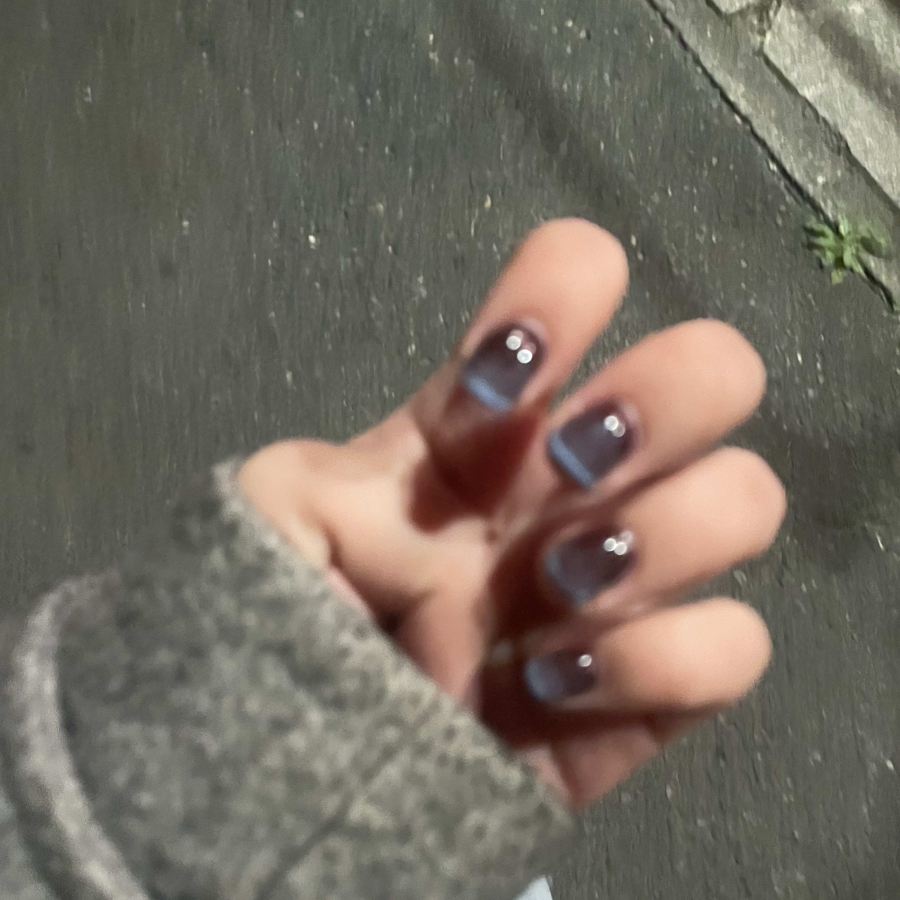 セリア ジェルネイル（ライト対応）のクチコミ「💅セリア ジェルネイル ライト対応 ¥110

初めてのジェルネイル🤎🩵

ライトや筆はSHE.....」（2枚目）