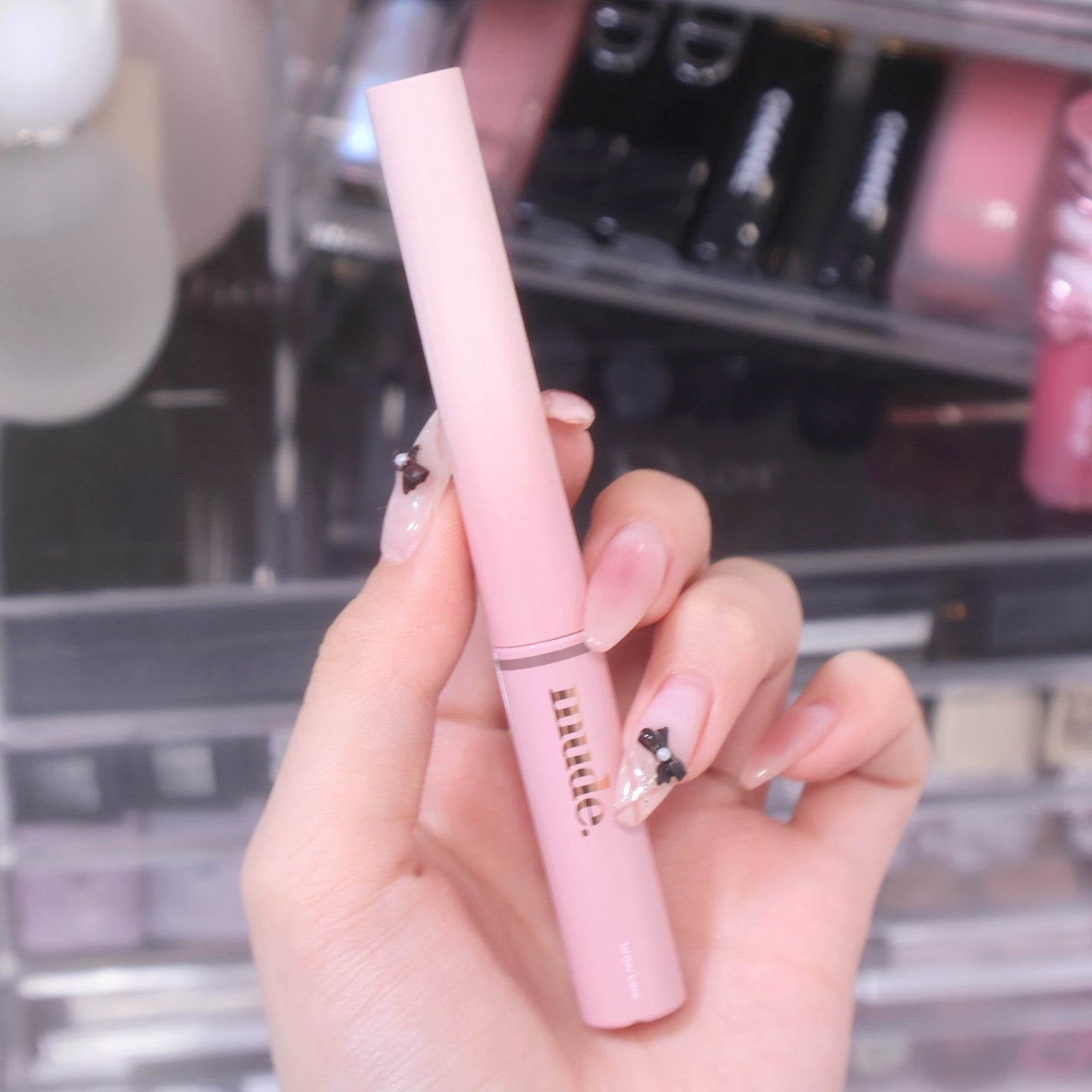 インスパイアスキニーブロウカラ/mude/眉マスカラを使ったクチコミ(2枚目)