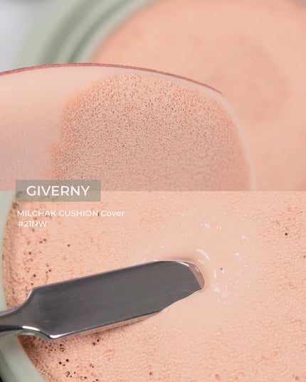 ジヴェルニー 密着カバークッション/GIVERNY/クッションファンデーションを使ったクチコミ(2枚目)