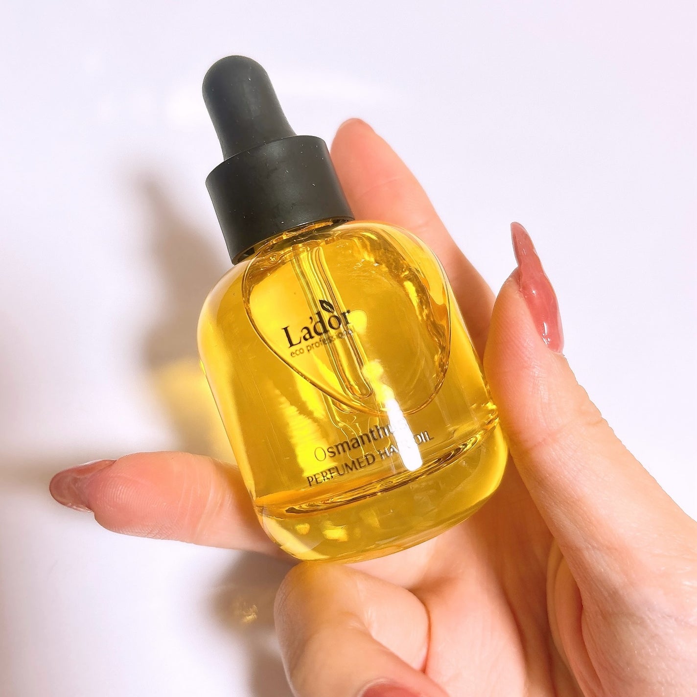 パフュームヘアオイル オスマンサス/La'dor/ヘアオイルを使ったクチコミ(2枚目)