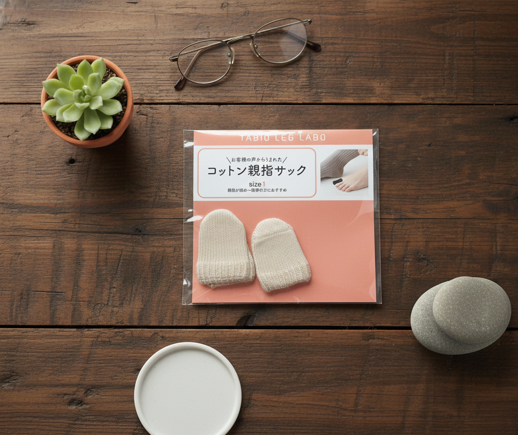 ✨タビオ「整脚Labo 親指サック」使ってみたら意外とすごかった…！✨

親指ですぐにストッキングや靴下が破れちゃう方におすすめです。

実は最近、巻き爪ケアの器具がズレやすいのが悩みで
何かいいサポートないかな〜と思っていたところ、
気に