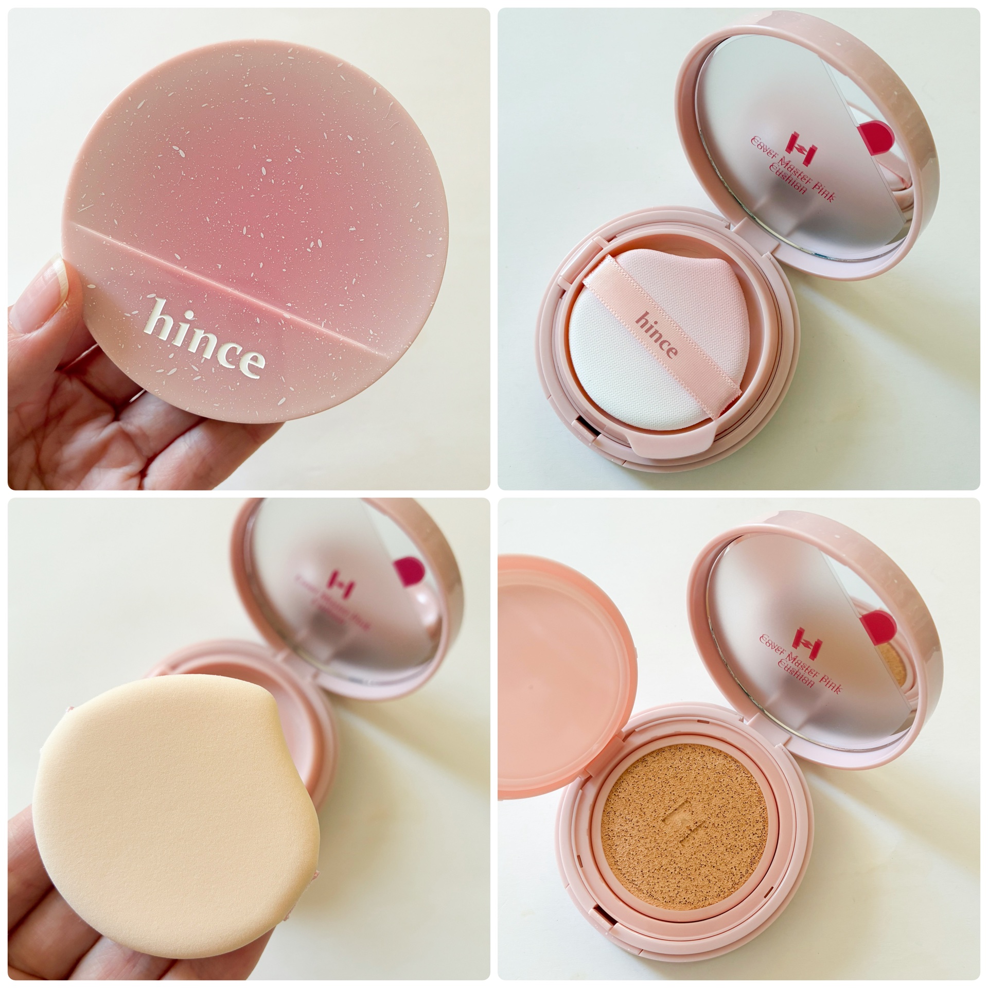 カバーマスターピンククッション/hince/クッションファンデーションを使ったクチコミ（2枚目）