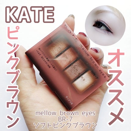 ケイト メロウブラウンアイズ/KATE/アイシャドウパレットを使ったクチコミ(1枚目)