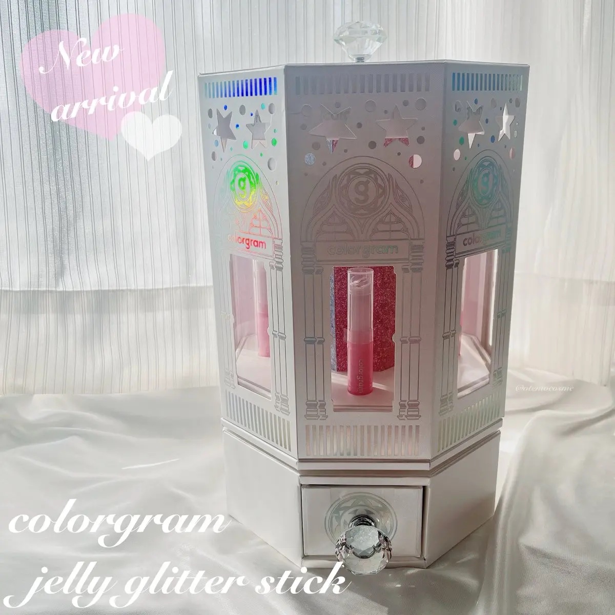 カラーグラム ぷるんジェリービームスティック/Colorgram/グリッターを使ったクチコミ（1枚目）