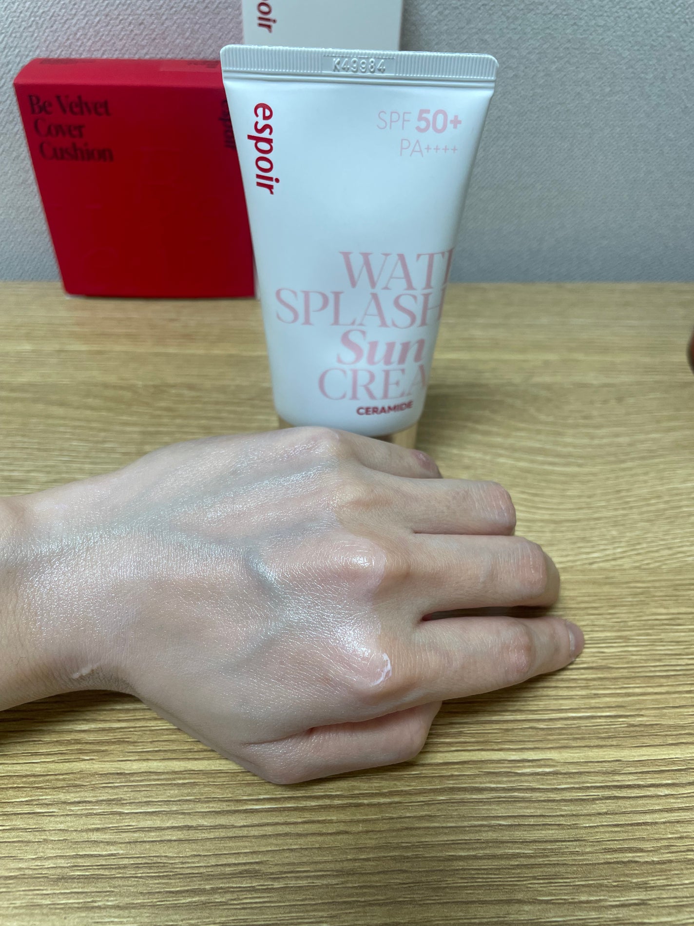 ウォータースプラッシュサンクリーム セラミド/espoir/日焼け止めクリームを使ったクチコミ(3枚目)