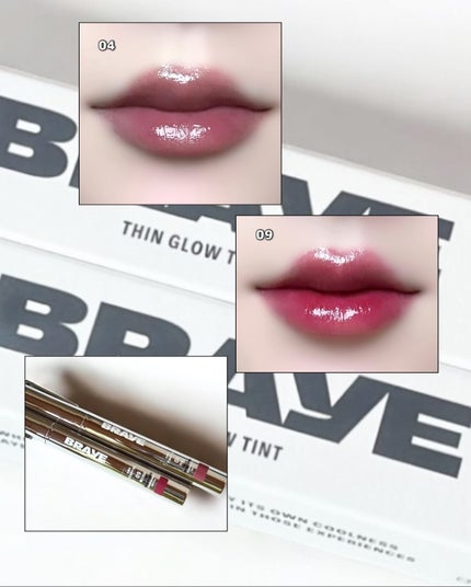 THIN GLOW TINT/BRAYE/口紅を使ったクチコミ(3枚目)