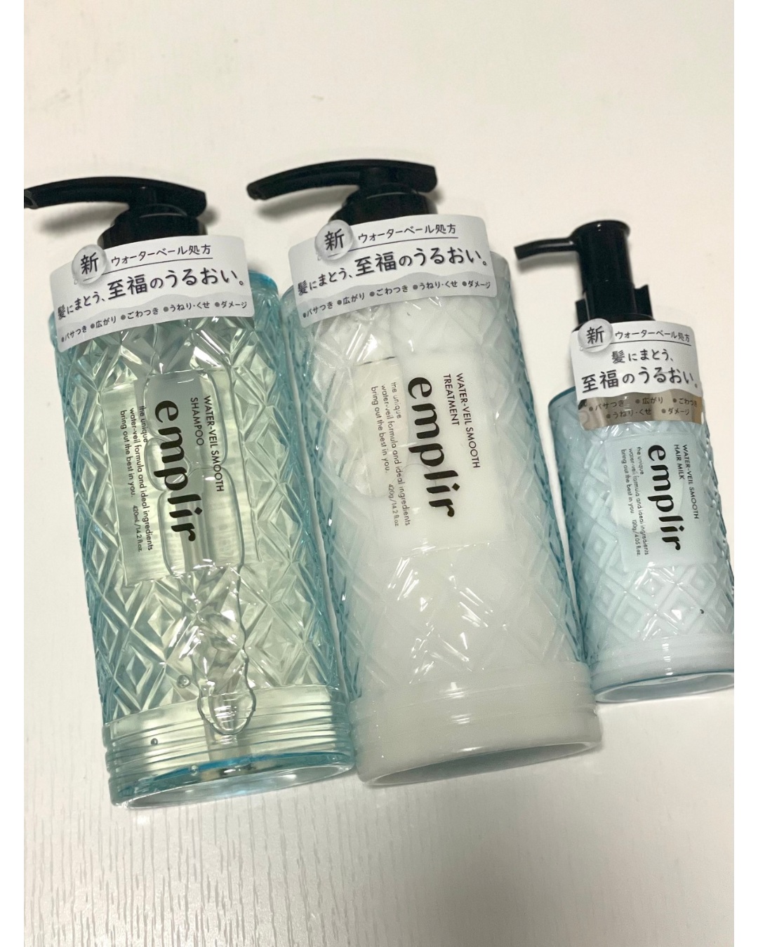 ウォーターベール スムース ヘアミルク/emplir/ヘアミルクを使ったクチコミ（1枚目）