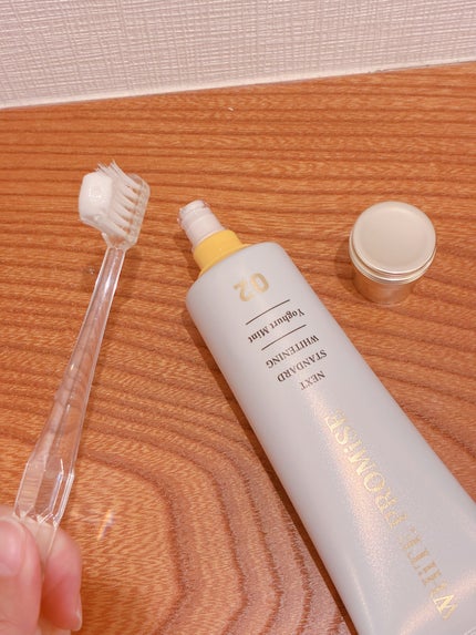 ホワイトプロミス 美白*+むし歯予防*/WHiTE PROMiSE/歯磨き粉を使ったクチコミ(3枚目)