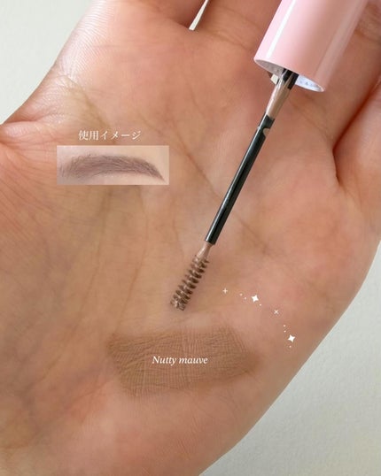 インスパイアスキニーブロウカラ/mude/眉マスカラを使ったクチコミ(3枚目)