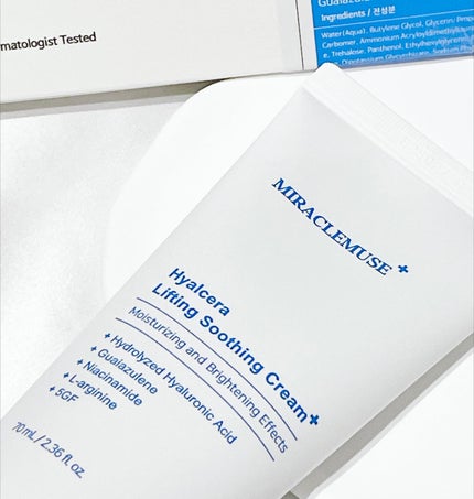 Hyalcera Lifting Soothing Cream/MIRACLE MUSE/フェイスクリームを使ったクチコミ(2枚目)