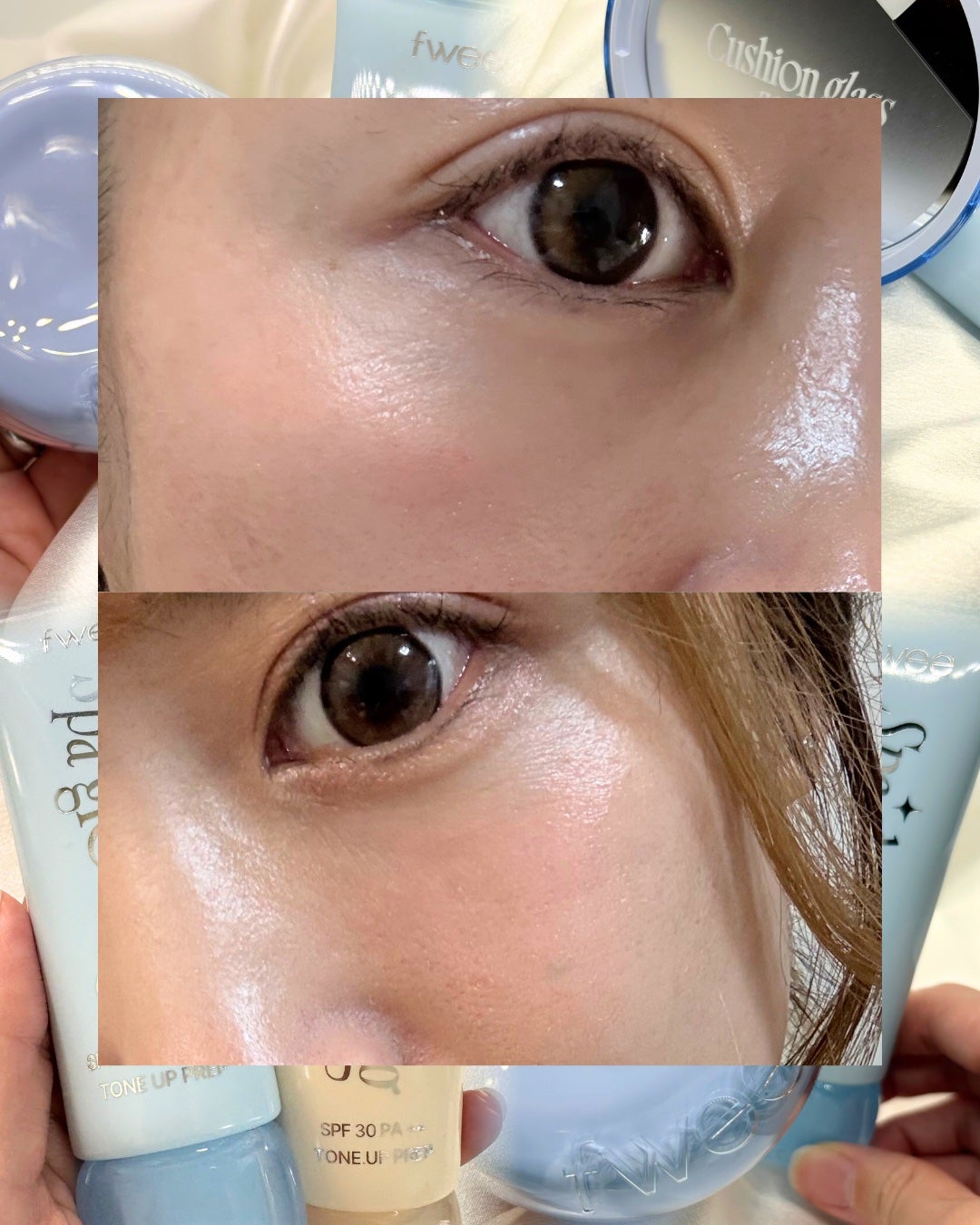 フィー クッションガラス ナチュラル/fwee/クッションファンデーションを使ったクチコミ(4枚目)