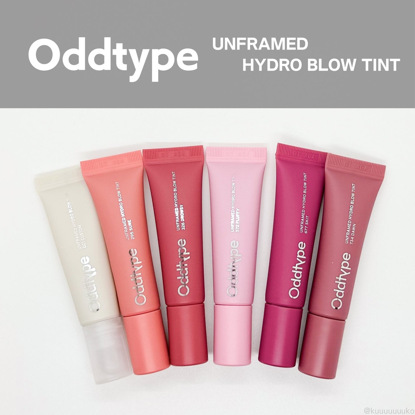 アンフレームドハイドロブロウティント/Oddtype/リップティントを使ったクチコミ(1枚目)