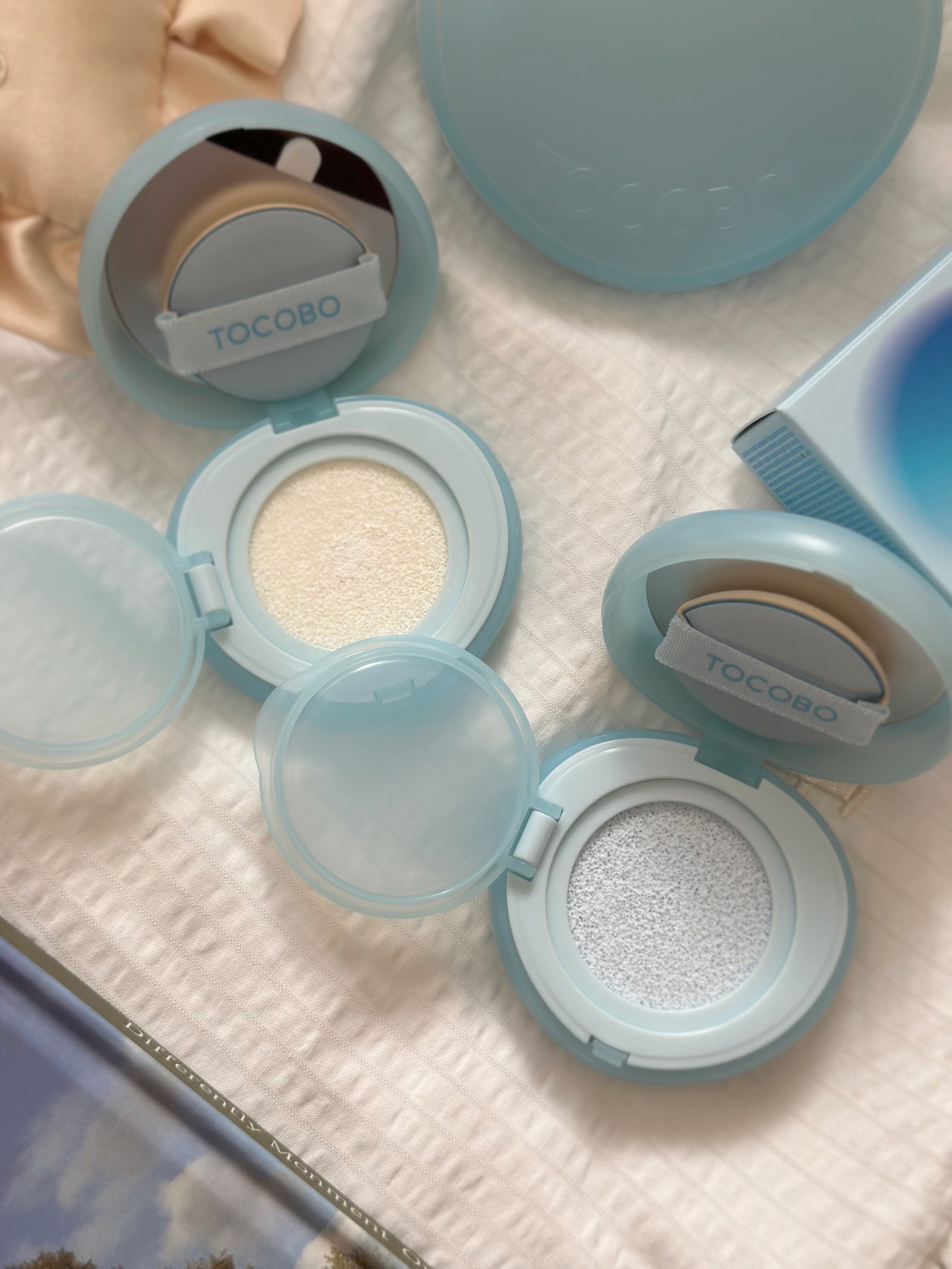 ブラーフィニッシュサンクッション/TOCOBO/日焼け止めパウダーを使ったクチコミ（2枚目）