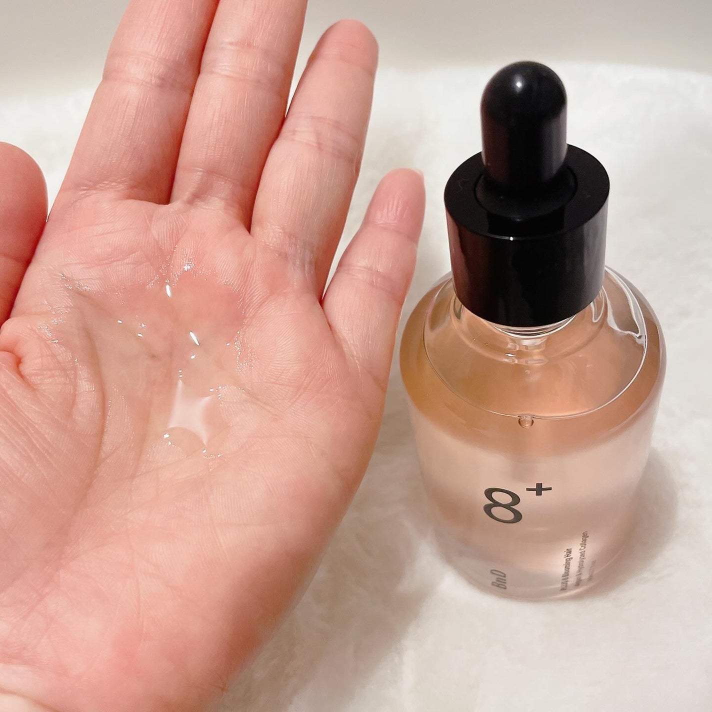 8+ブルーミングヘアオイル ナチュラルフローラルの香り/BnD/ヘアオイルを使ったクチコミ(5枚目)