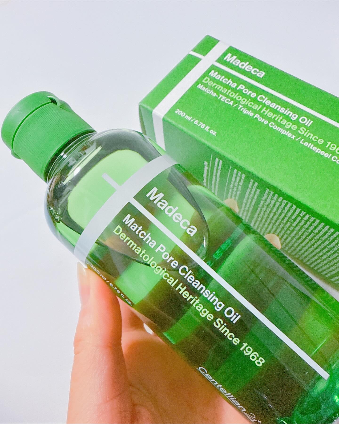 マデカ抹茶ポアクレンジングオイル/センテリアン24/オイルクレンジングを使ったクチコミ（2枚目）