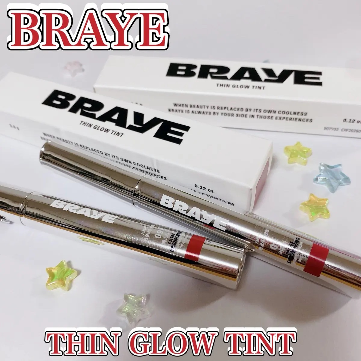 THIN GLOW TINT 04 キャリア(CAREER)/BRAYE/口紅を使ったクチコミ（1枚目）