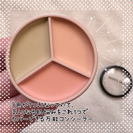 カバーパーフェクション トリプル ポット コンシーラー/the SAEM/パレットコンシーラーを使ったクチコミ(2枚目)