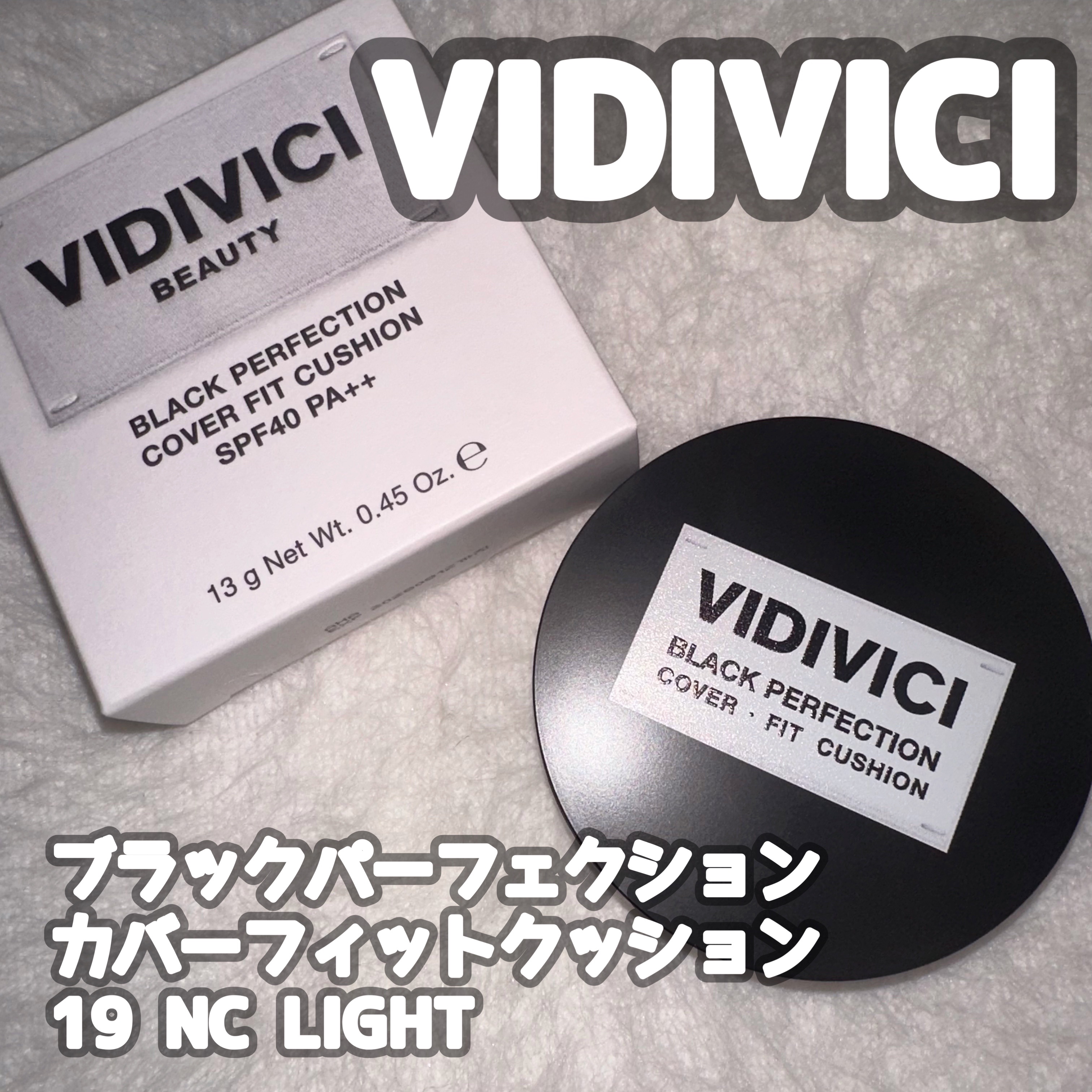 ブラックパーフェクション カバーフィットクッション/VIDIVICI/クッションファンデーションを使ったクチコミ（1枚目）