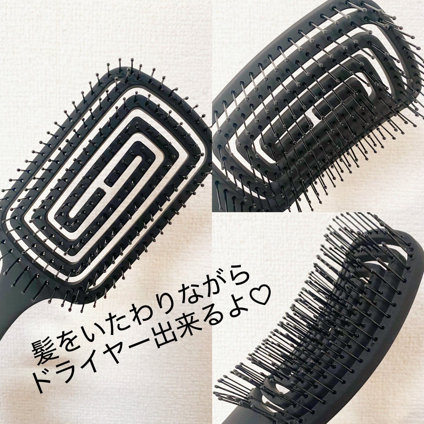 87saku ハナサク 速乾ブラシ/87saku/ヘアブラシを使ったクチコミ(2枚目)