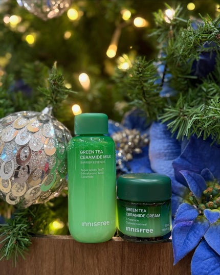 グリーンティー セラミド バリア クリーム/innisfree/フェイスクリームを使ったクチコミ(9枚目)